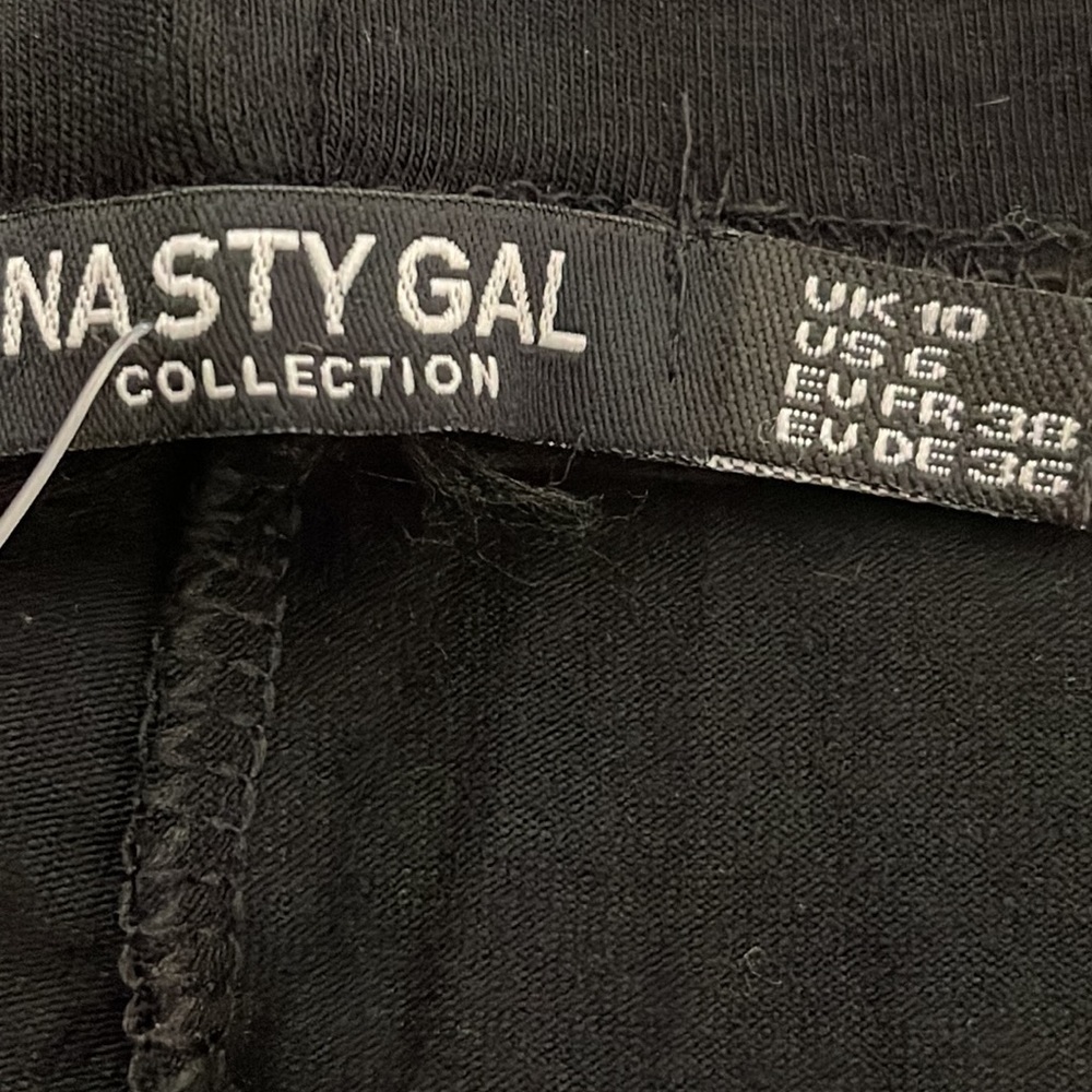 Nasty Gal Collection Basic Black Cycling Shorts Size 6 New - Picture 7 of 7
